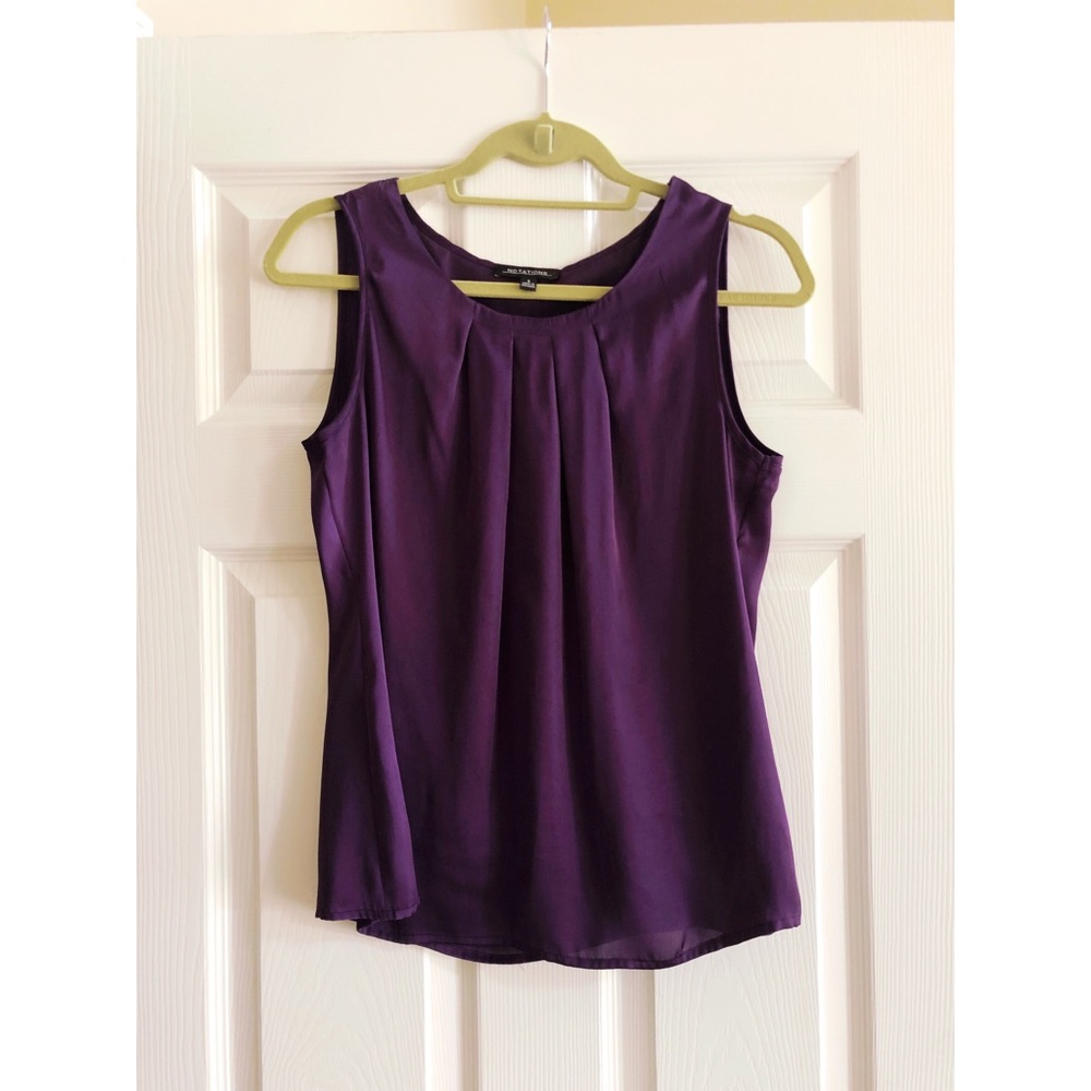 Purple sleeveless top